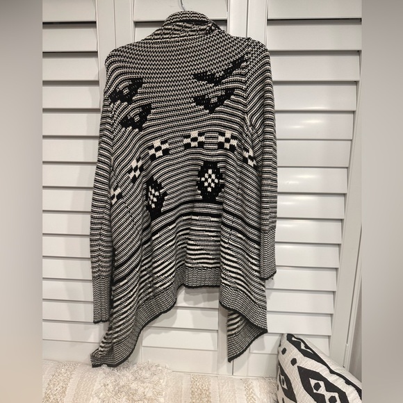 GAP drapey cardigan aztec knit print - Picture 3 of 4